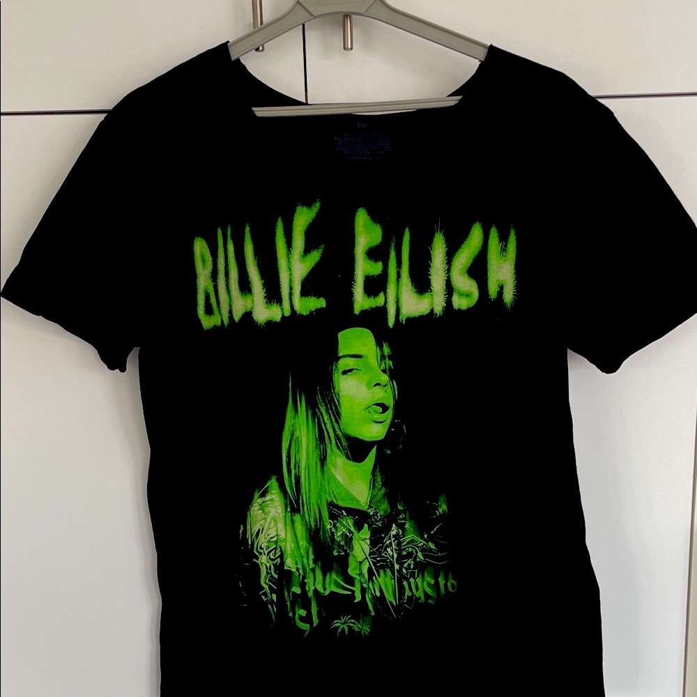 Billie Eilish Official Black Graphic T-Shirt Oversized XL - Picture 2 of 14